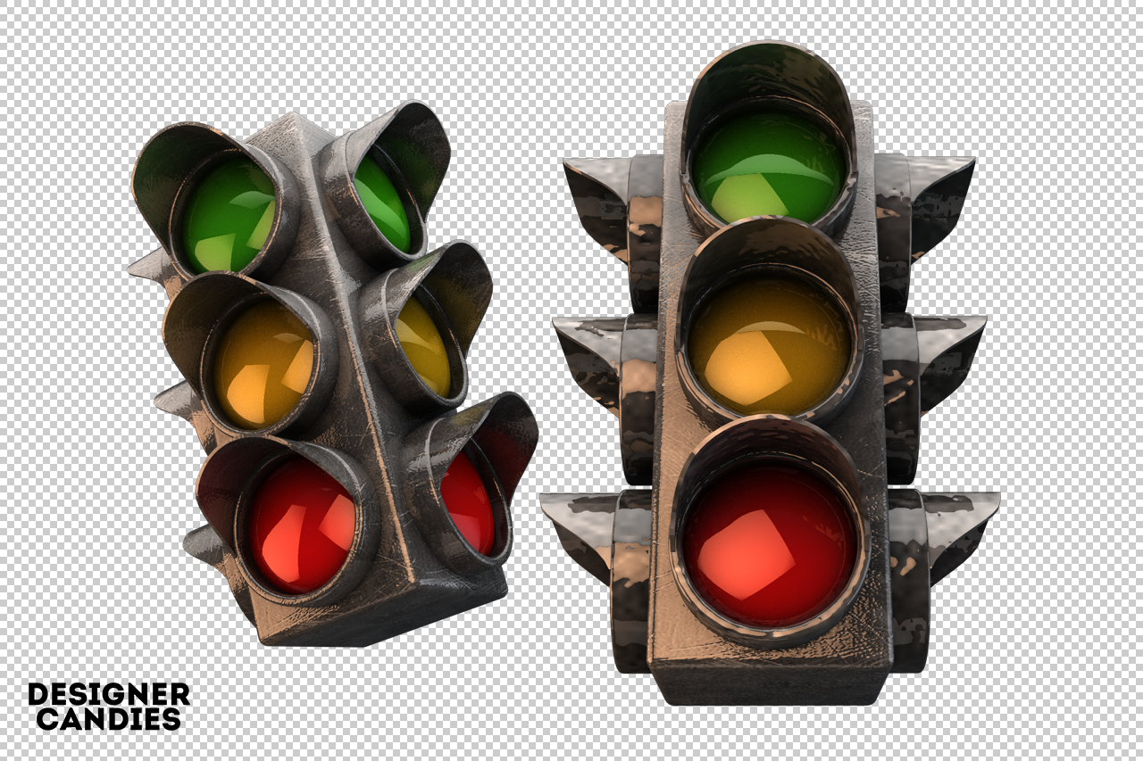 Free 3D Traffic Light Renders