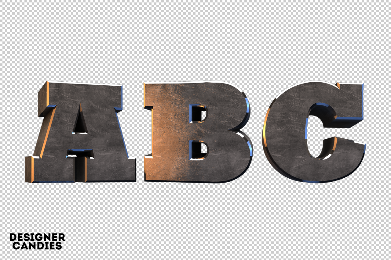 Free 3D Letter Renders