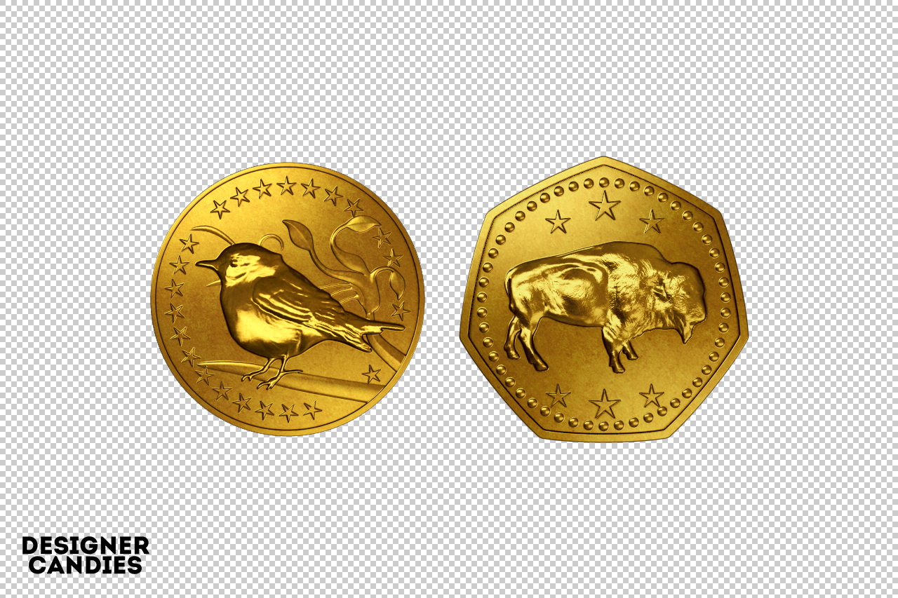 Free Gold Coin Renders