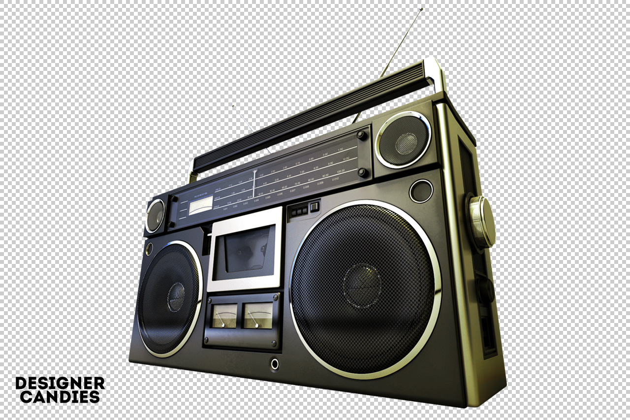 Old School Boombox Render