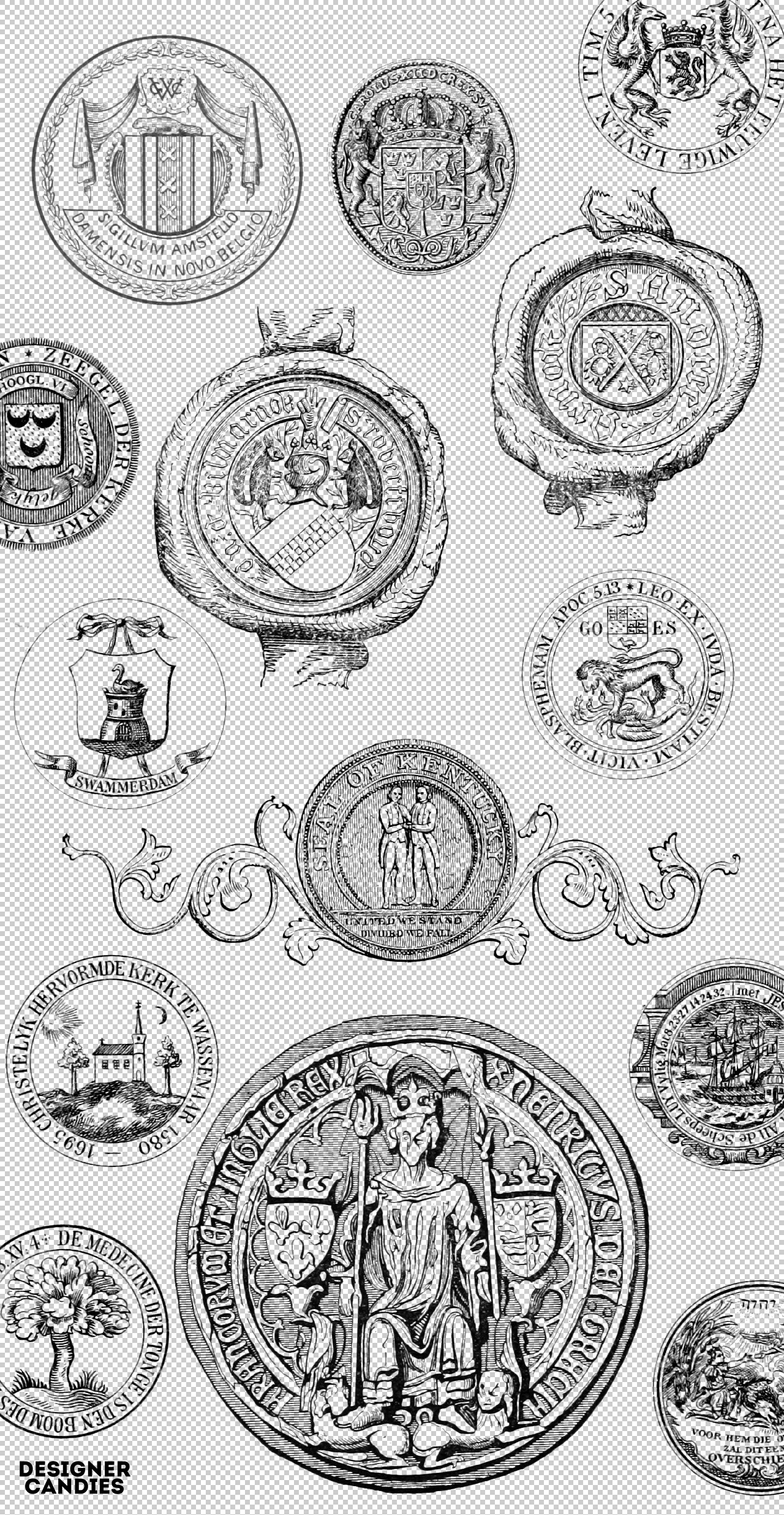 Stamp Brushes for Photoshop