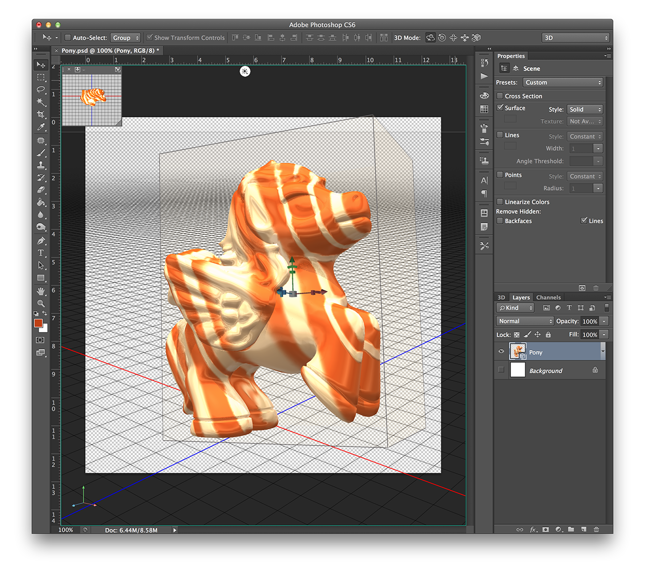 Photoshop Compatible 3D Objects