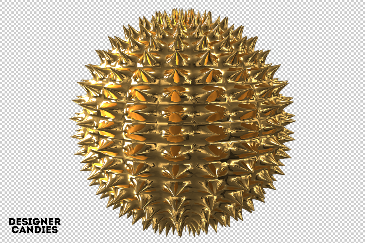 Gold Sphere Render