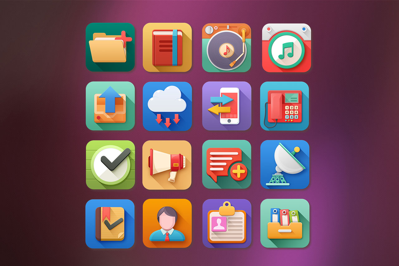 PixelKit Sample - 3D Flat Icon Pack