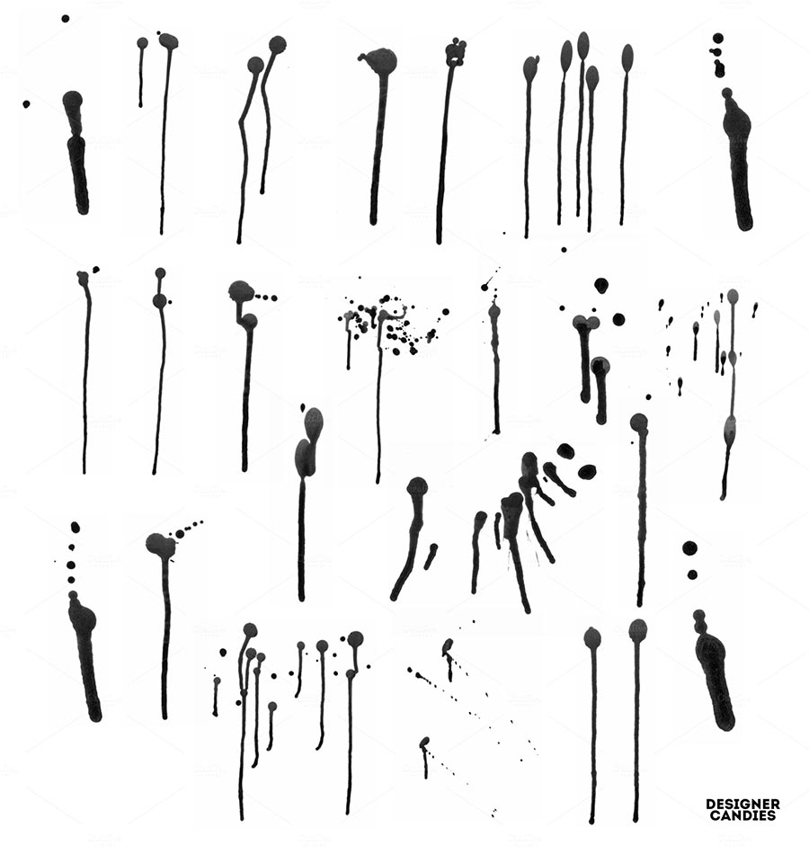Drippy Brushes for Photoshop