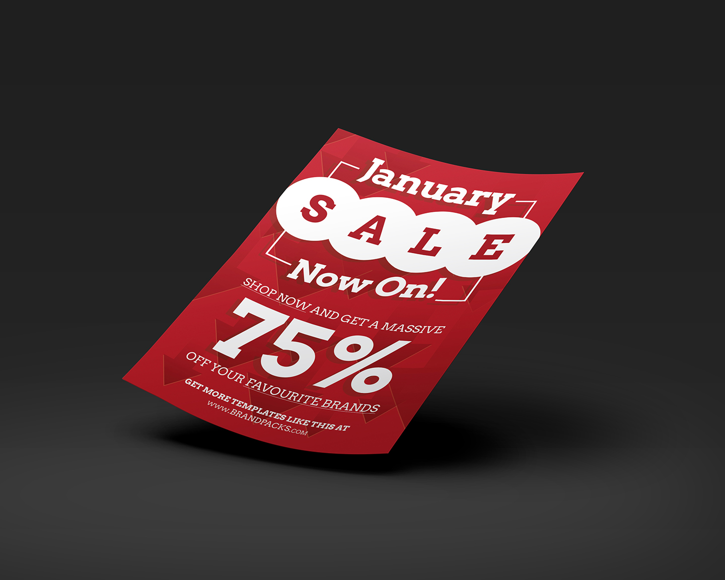 Free January Sale Poster Template