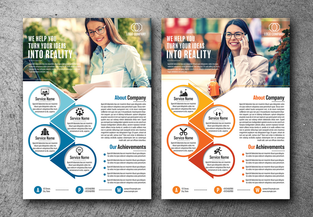 INDD Business Flyer Layouts
