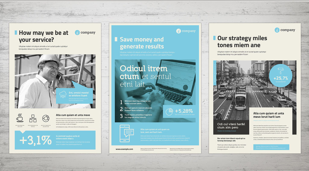 inDesign INDD Business Flyer Templates