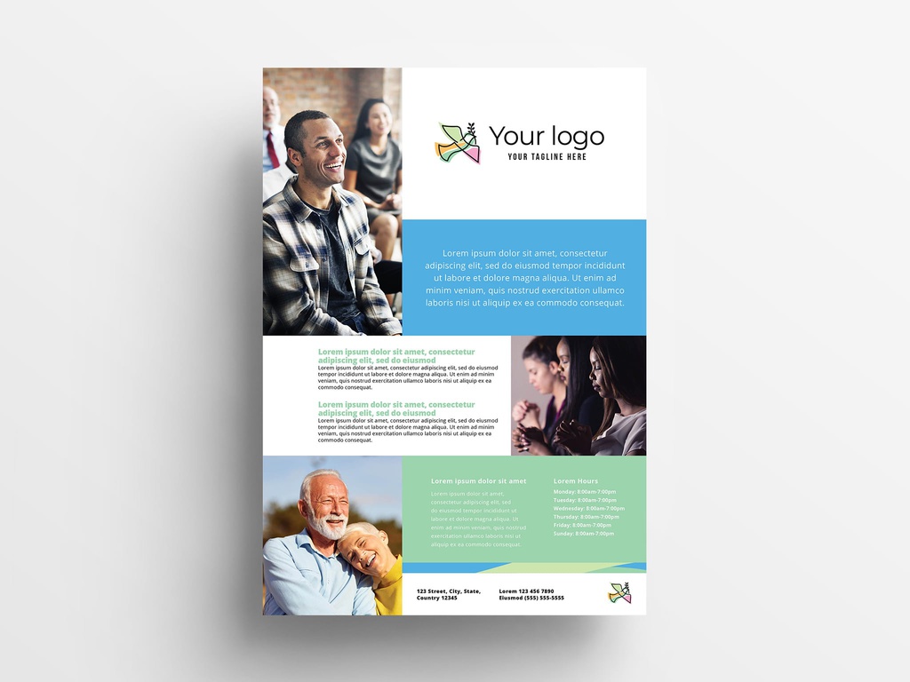Modern Church InDesign Flyer Template
