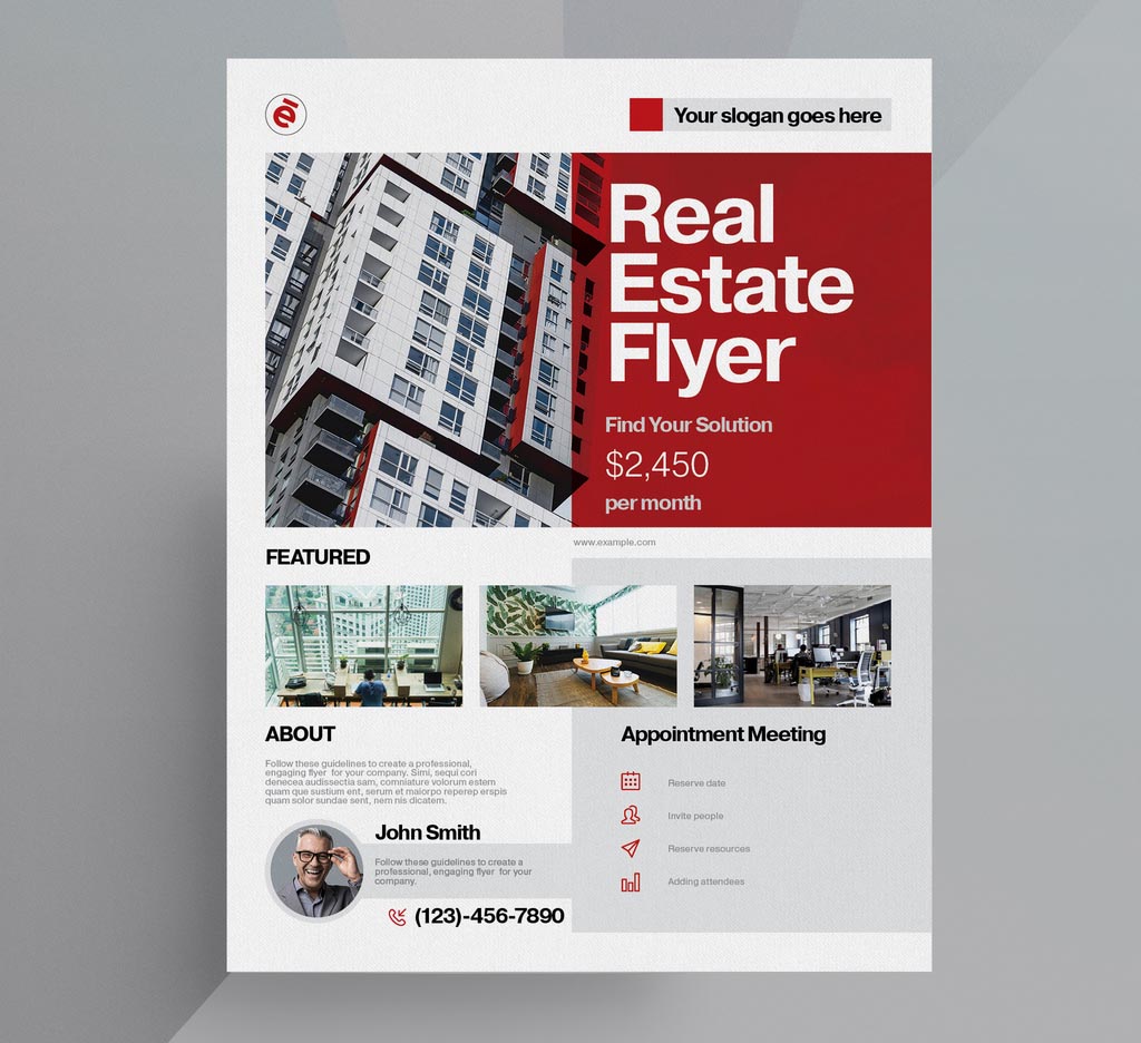 Real Estate Flyer Template for InDesign