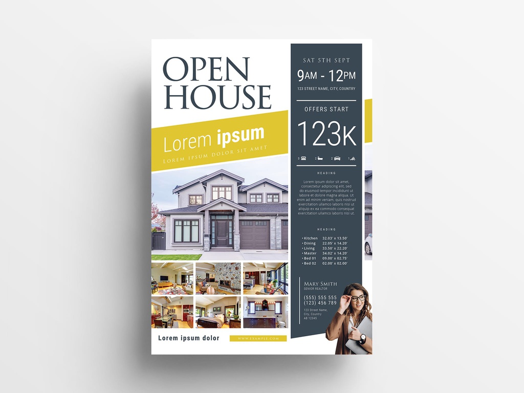INDD Real Estate / Open House Flyer Template