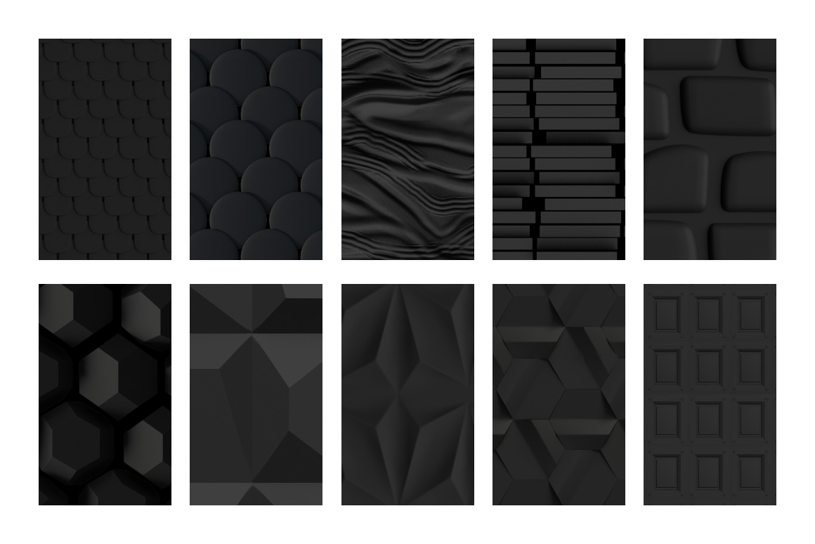 10 Black Patterns for Photoshop