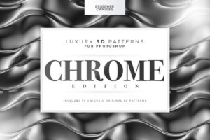 3D Chrome Patterns for Photoshop