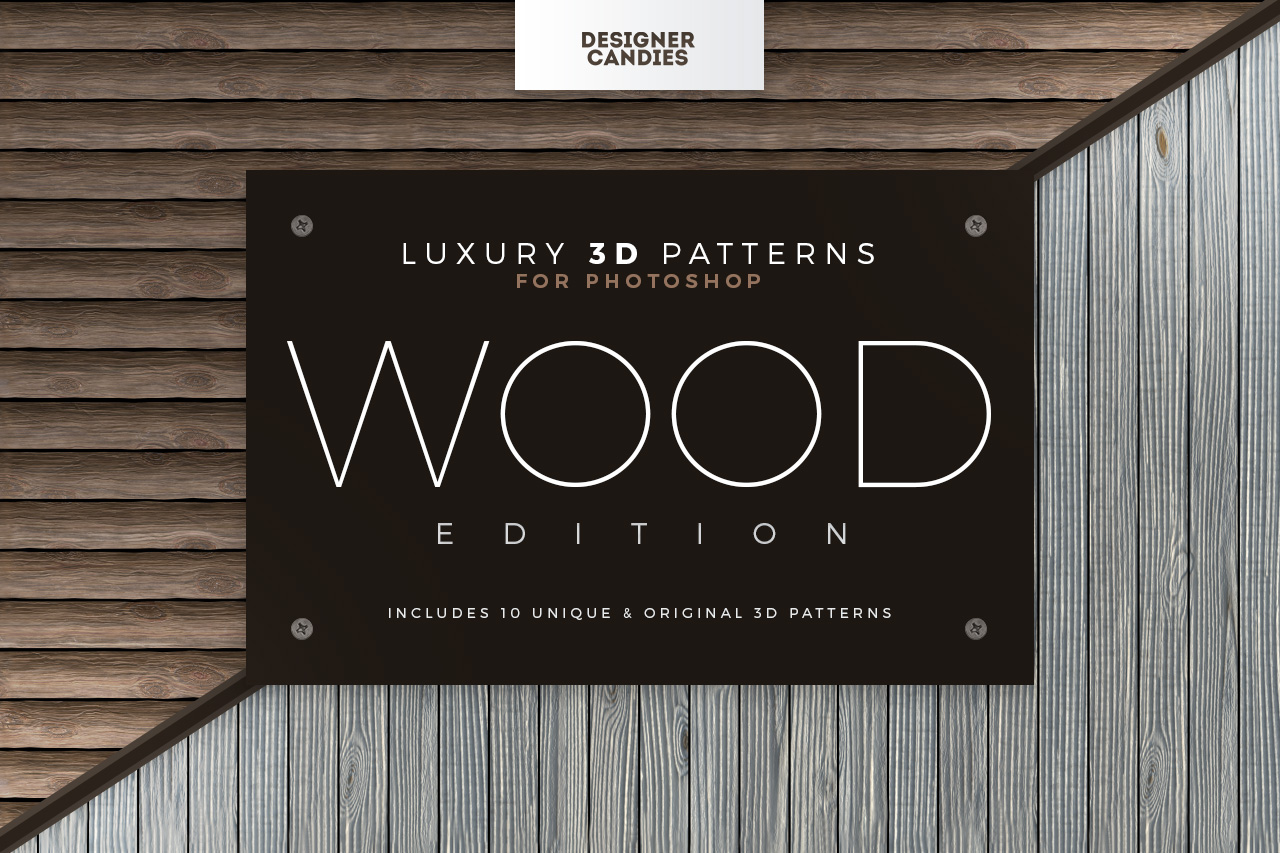 3D Wood Texture / Patterns for Photoshop