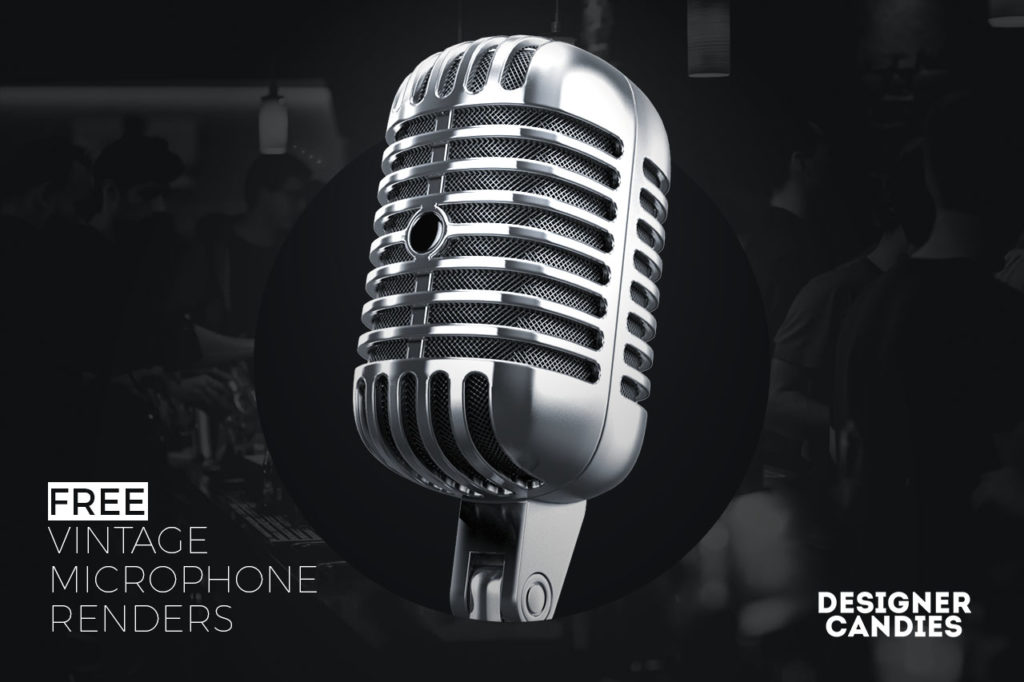 Free Vintage Microphone Renders