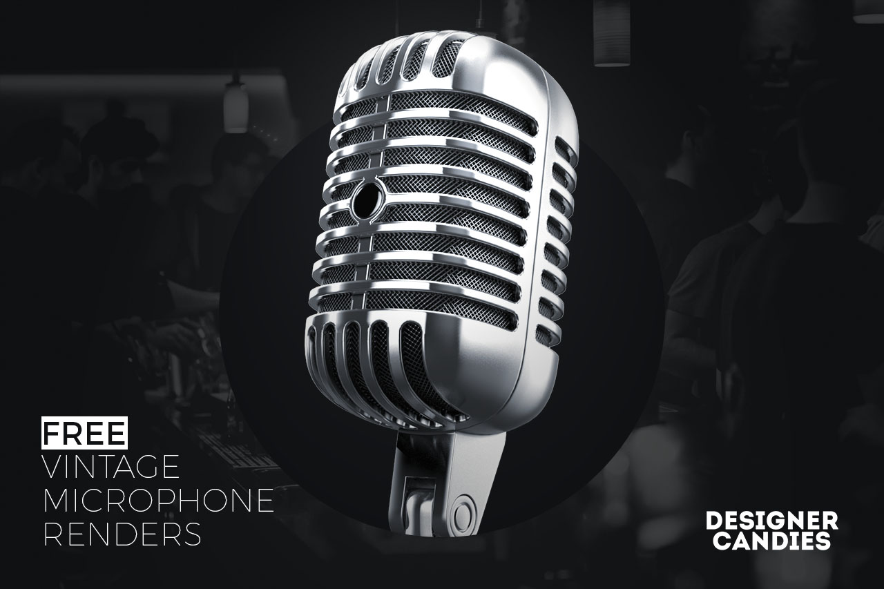 Free Vintage Microphone Renders
