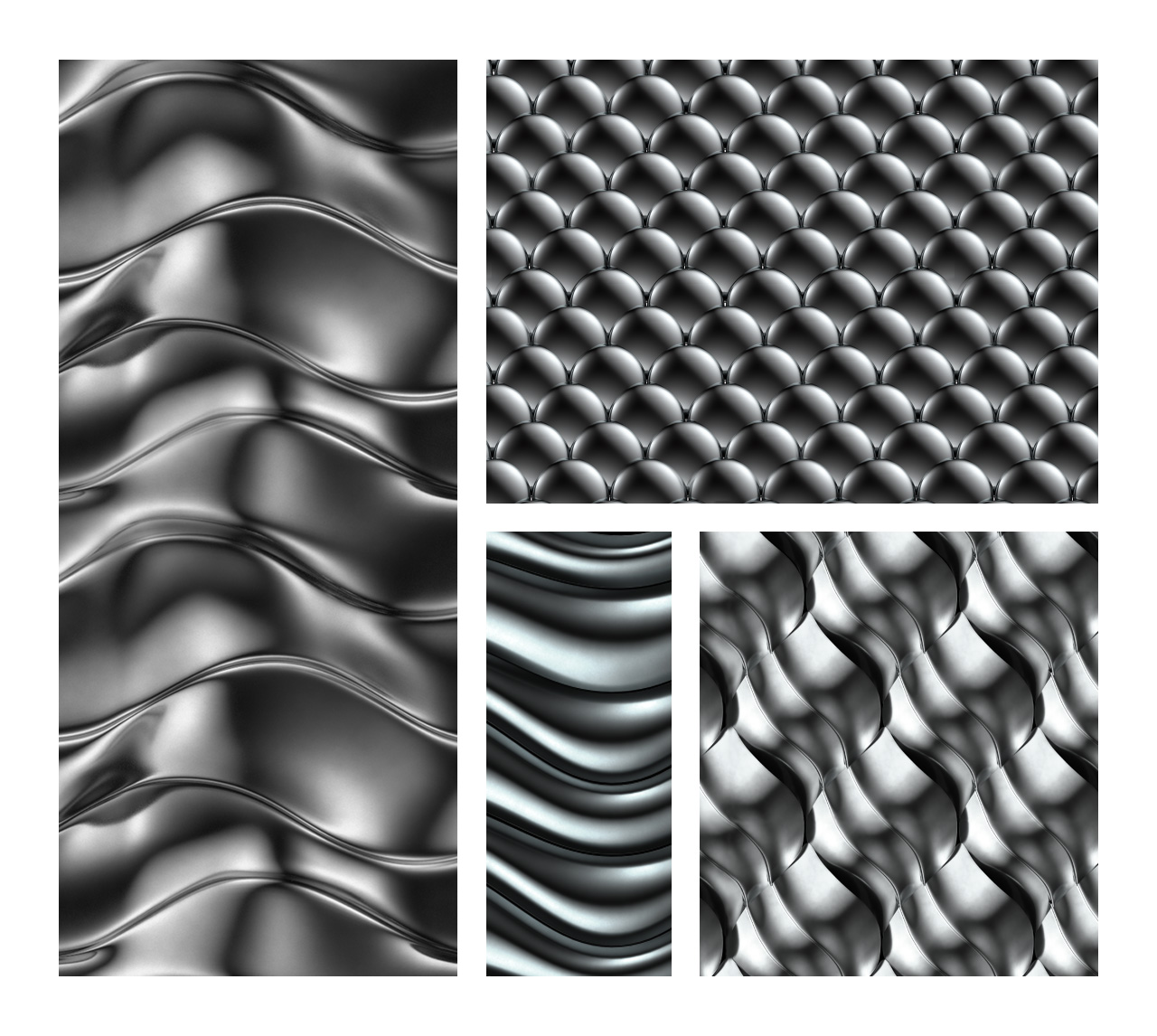Seamless Chrome Patterns for Photoshop