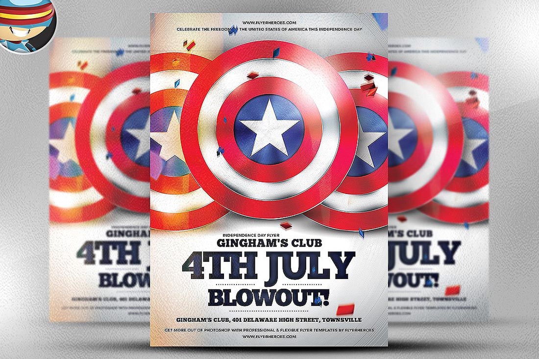 4th July Blowout Flyer Template
