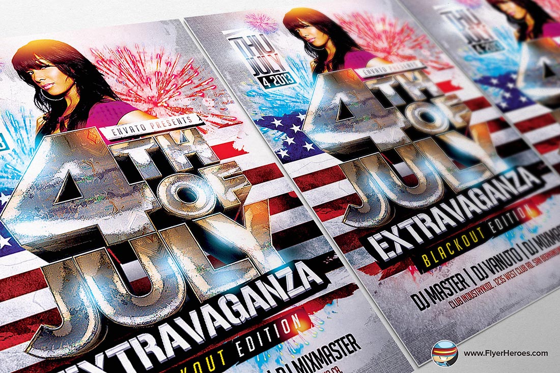 4th July Flyer Template by FlyerHeroes