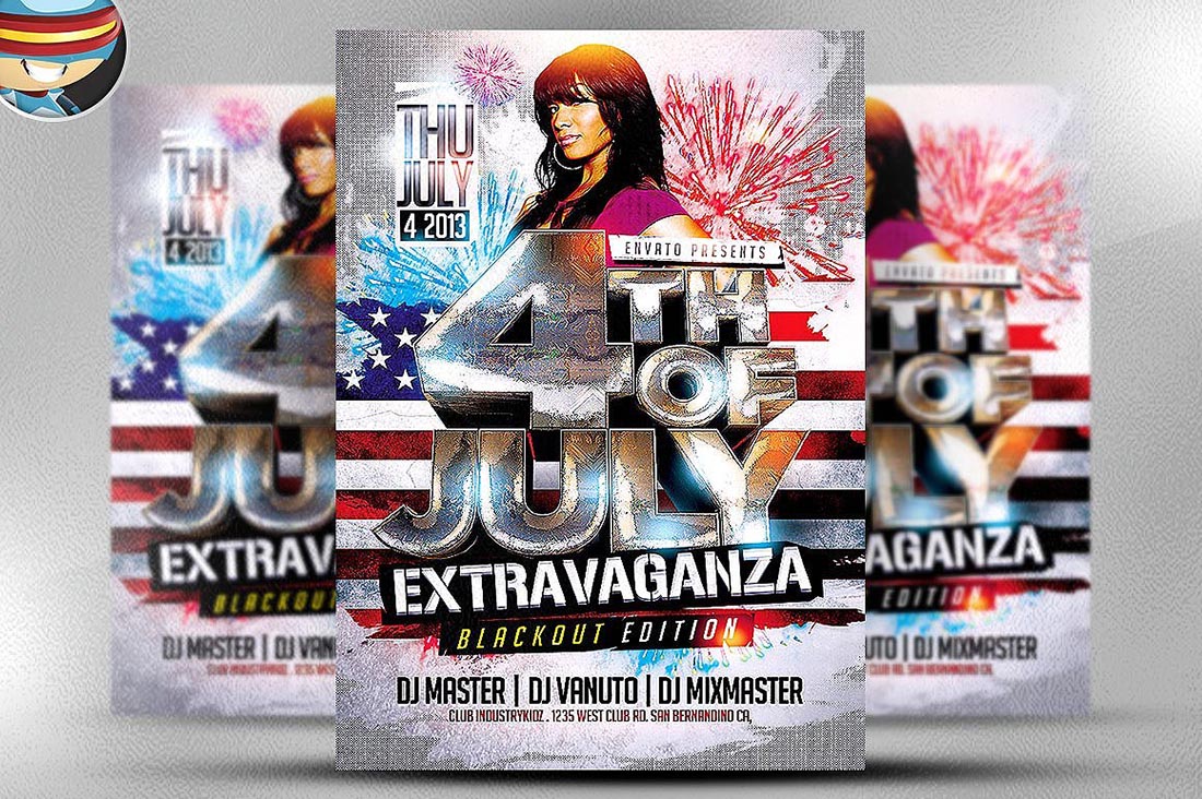 4th July Flyer Template