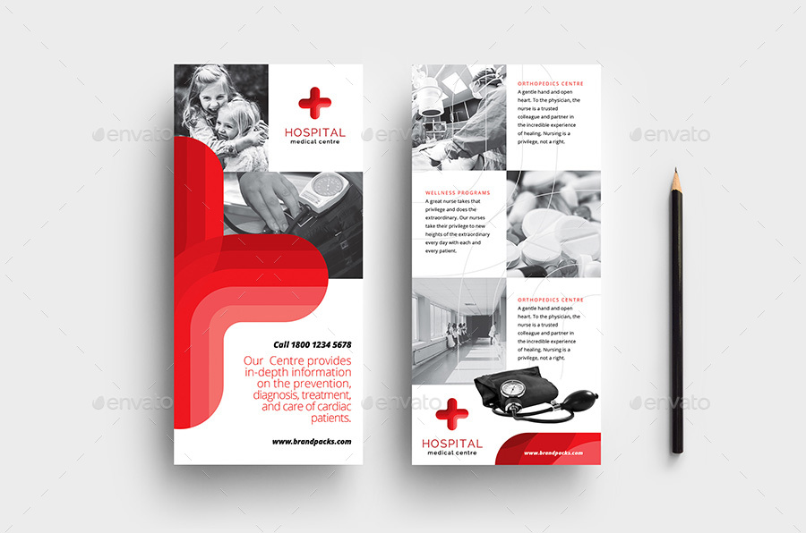 DL Medical Rack Card Template
