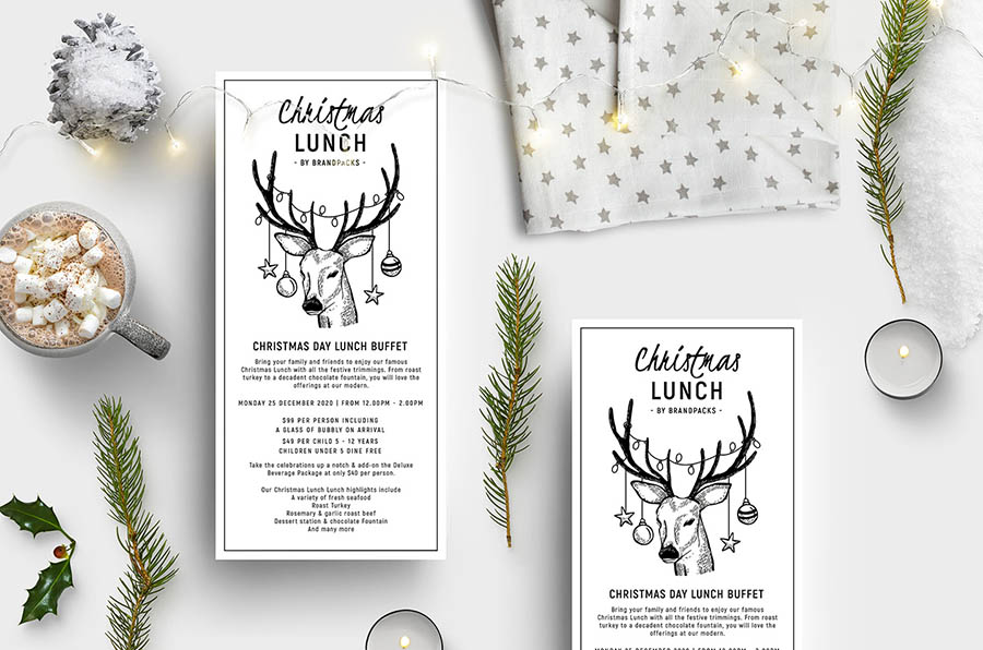 Christmas Lunch Flyer Template