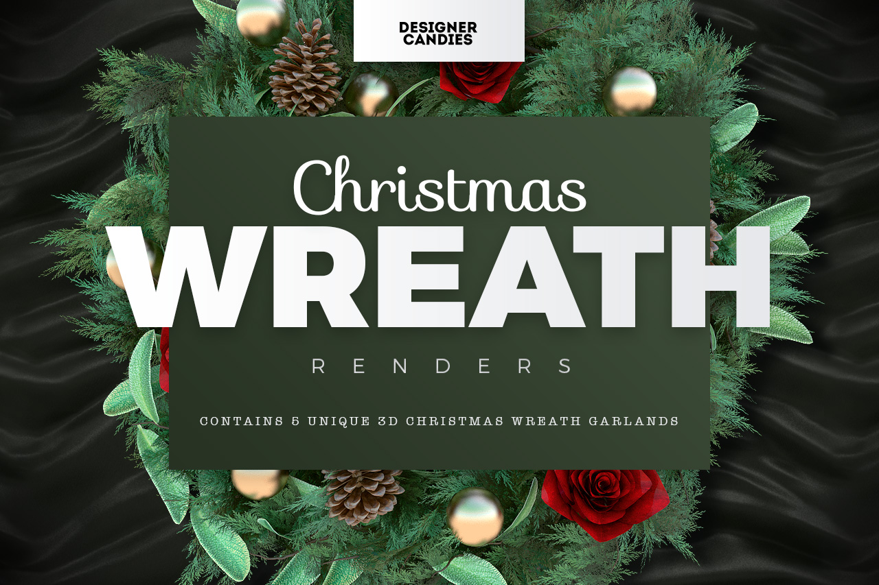 Christmas Wreath Renders Pack