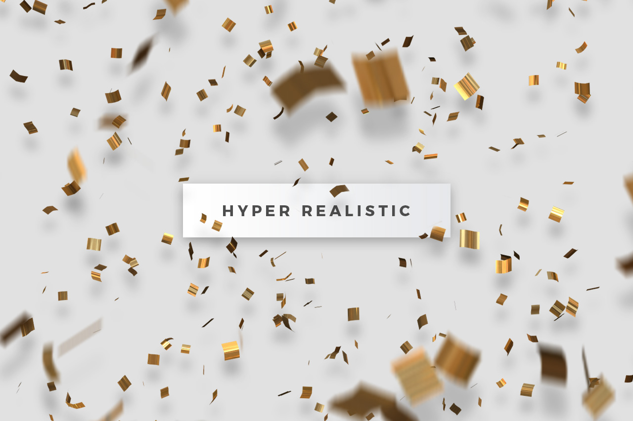 Realistic Confetti Overlays