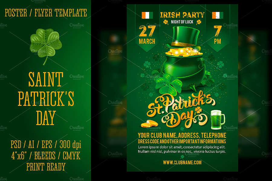 St. Patrick's Day Flyer Template