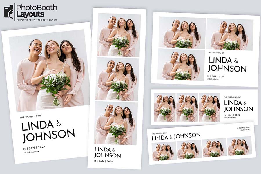 Free Simple Wedding Photo Booth Template