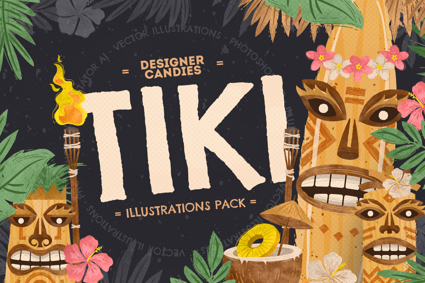 Tiki Vector Illustrations