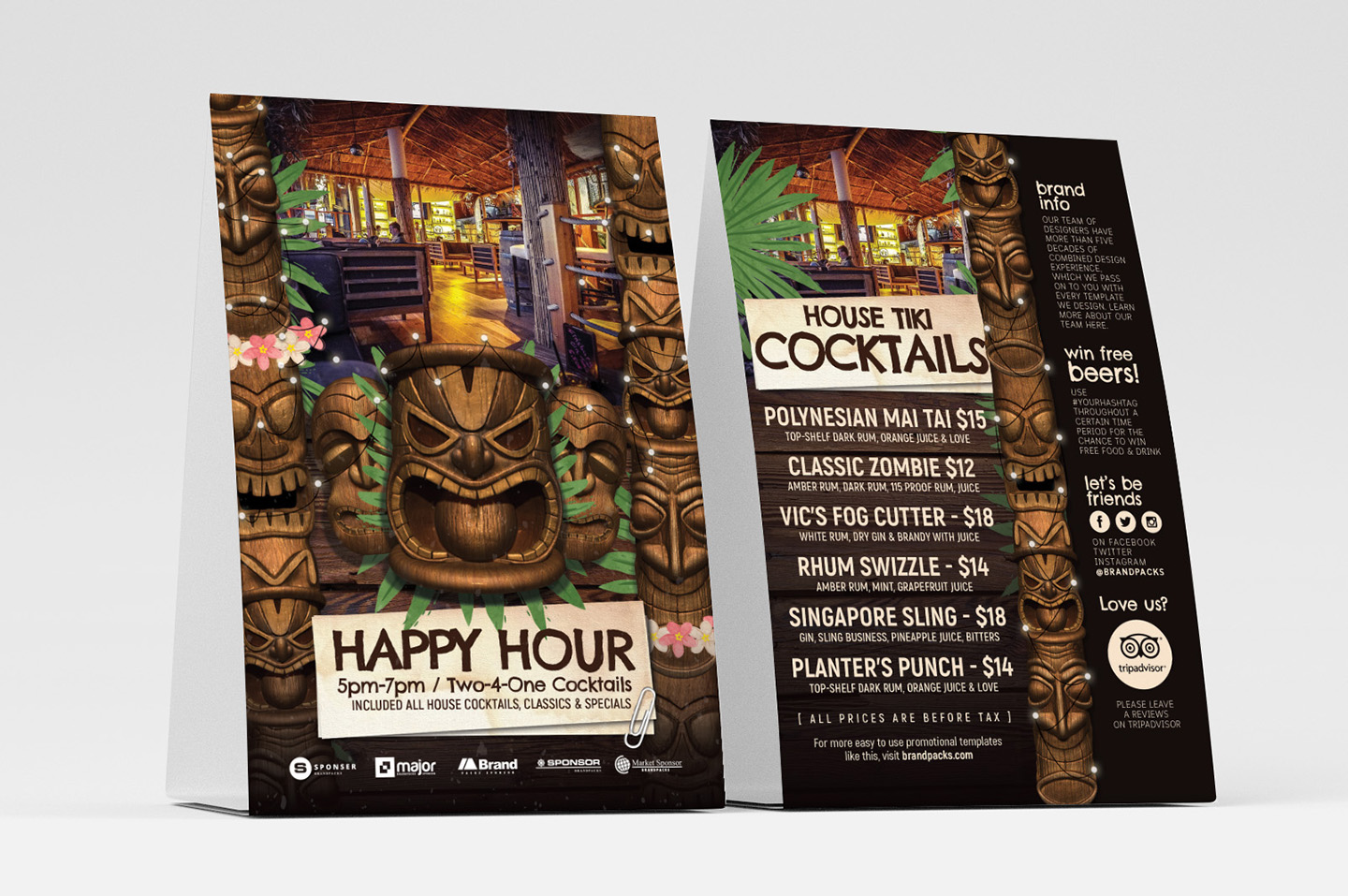 Tiki Bar Flyer Templates