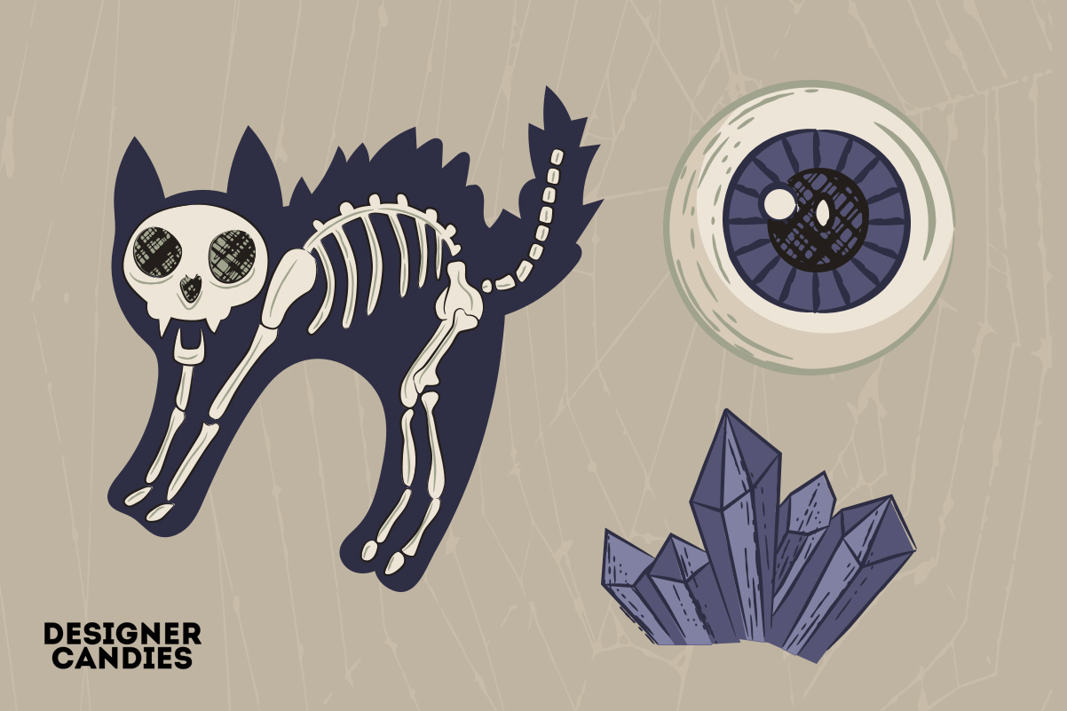 Halloween Black Cat Illustrations