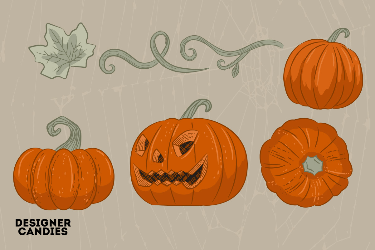 Halloween Pumpkin Illustrations in PSD & Vector