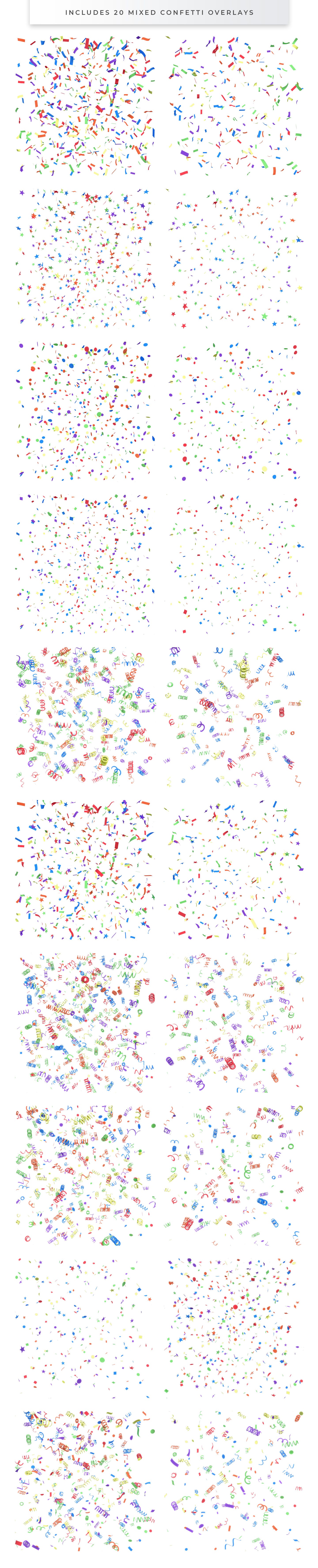 Paper Confetti Overlays