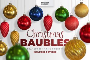 Christmas Baubles PNGs
