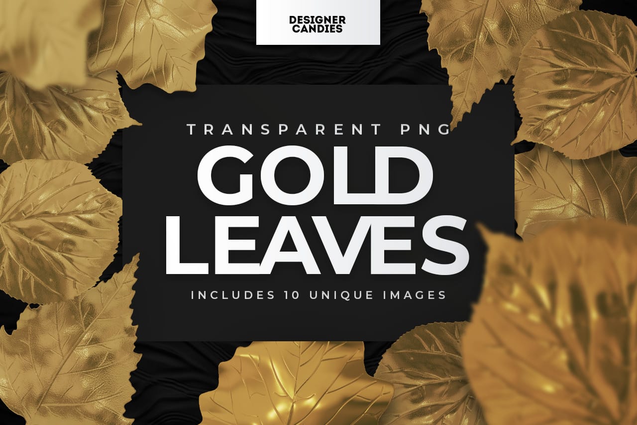 Gold Leaf Photo Overlays