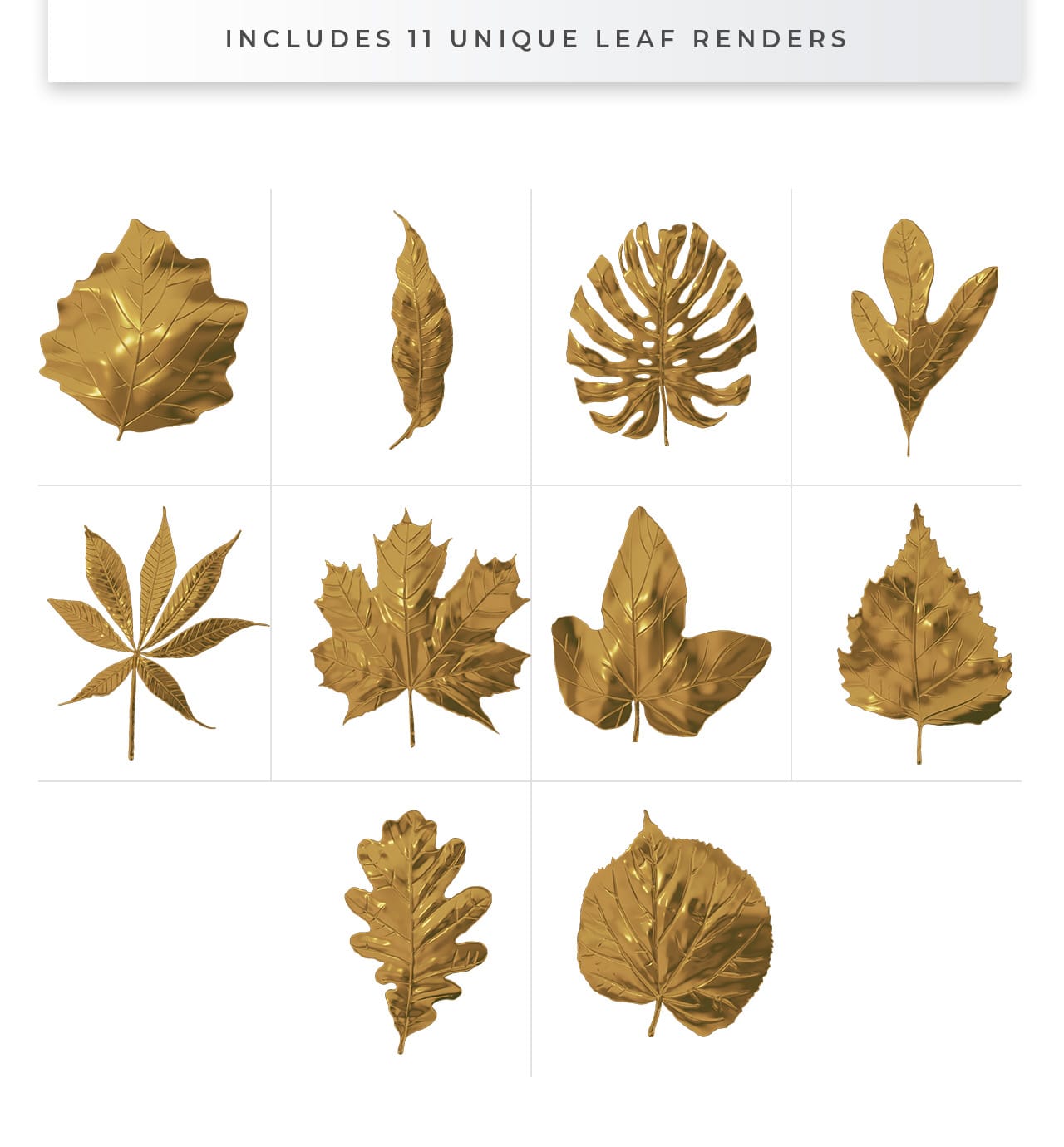 Gold Leaves - Transparent Overlays