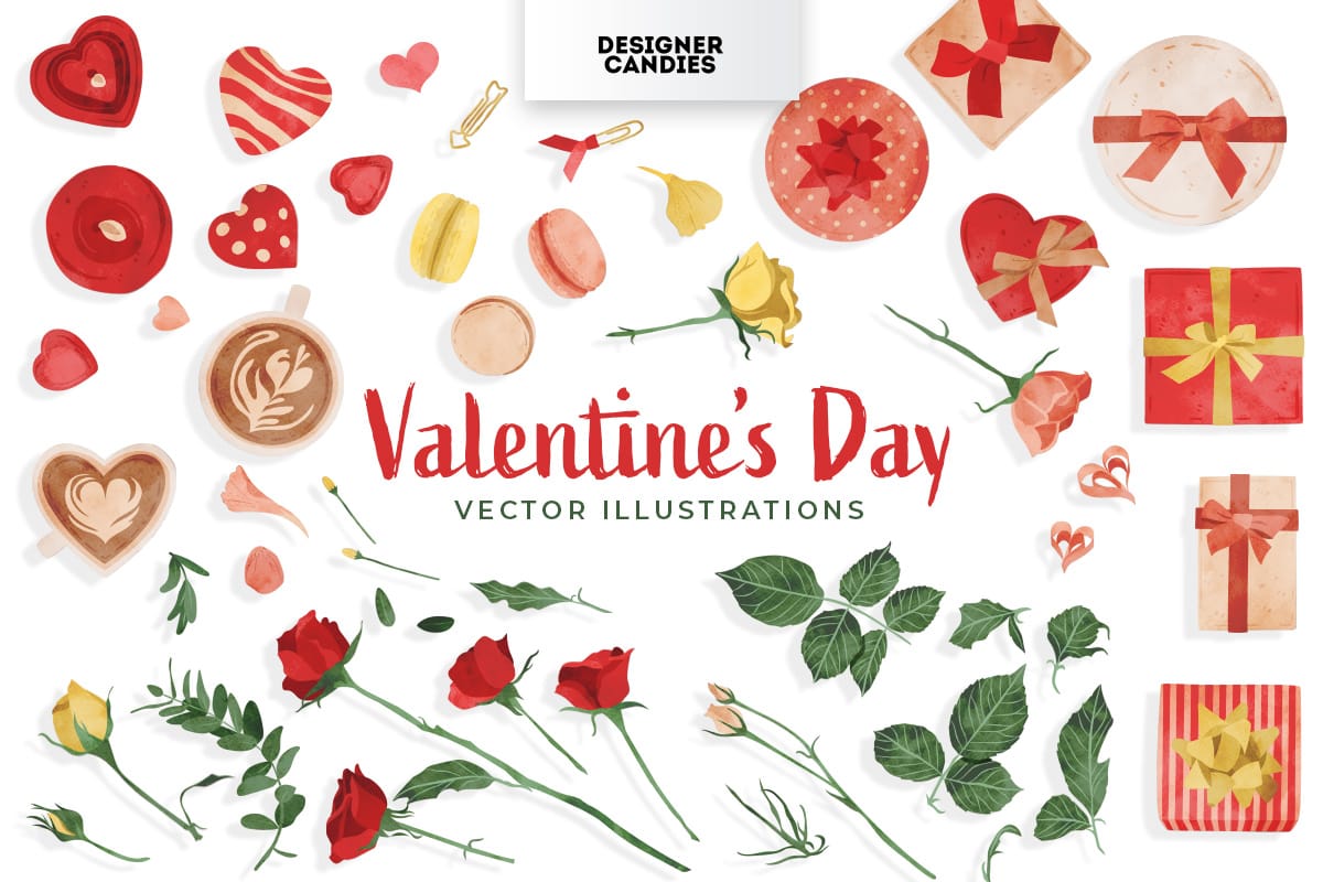 Valentine's Day Vector Illustrations