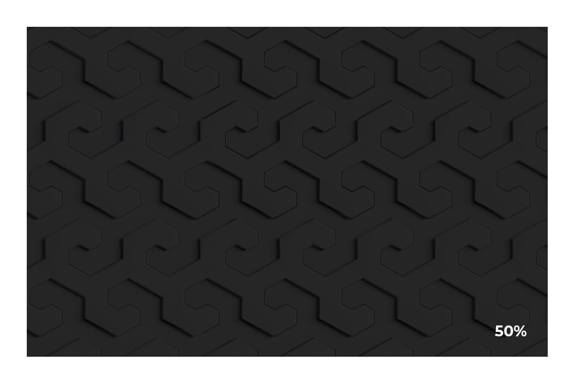 3D Matte Black Pattern for Photoshop