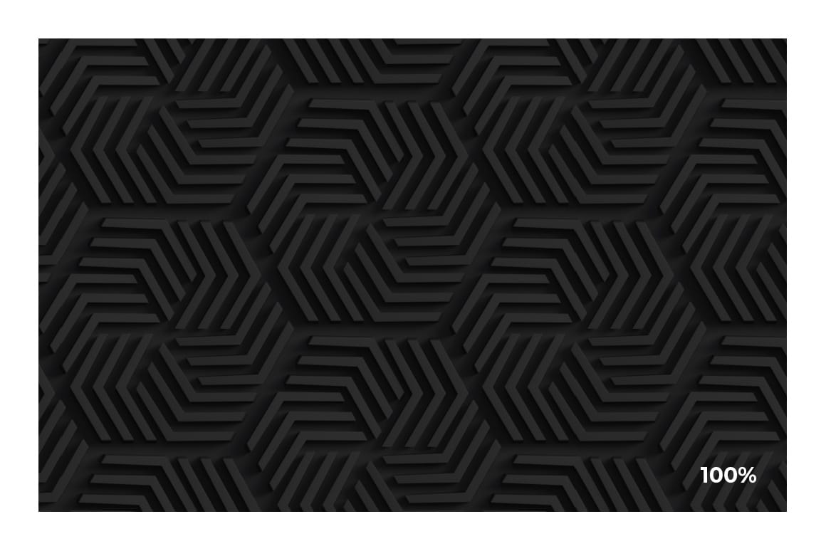 3D Matte Black Pattern for Photoshop