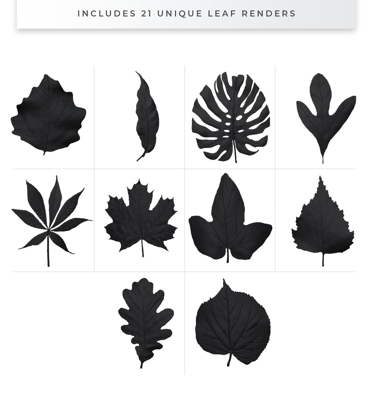 Black Leaf Clipart PNG