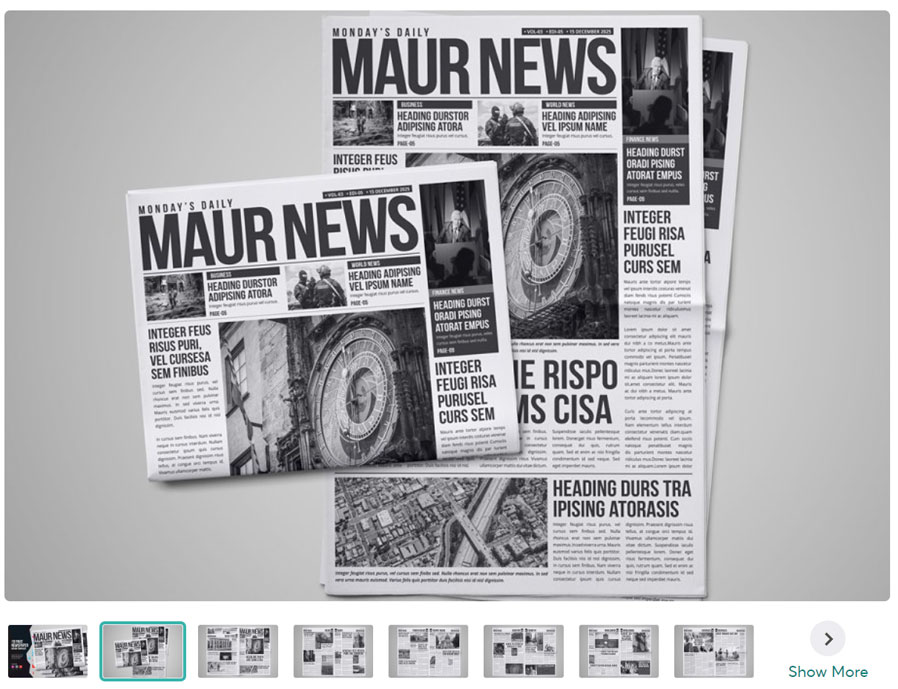 16 Page Newspaper Design v1