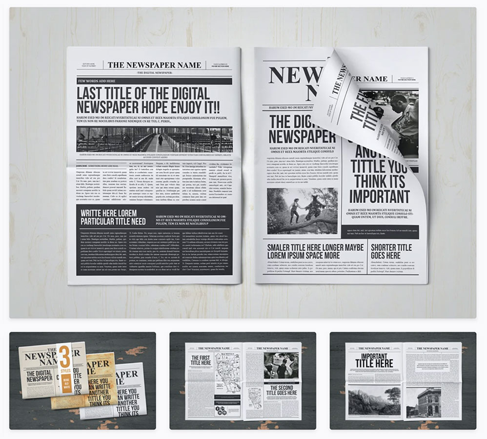 Classy Newspaper InDesign Template