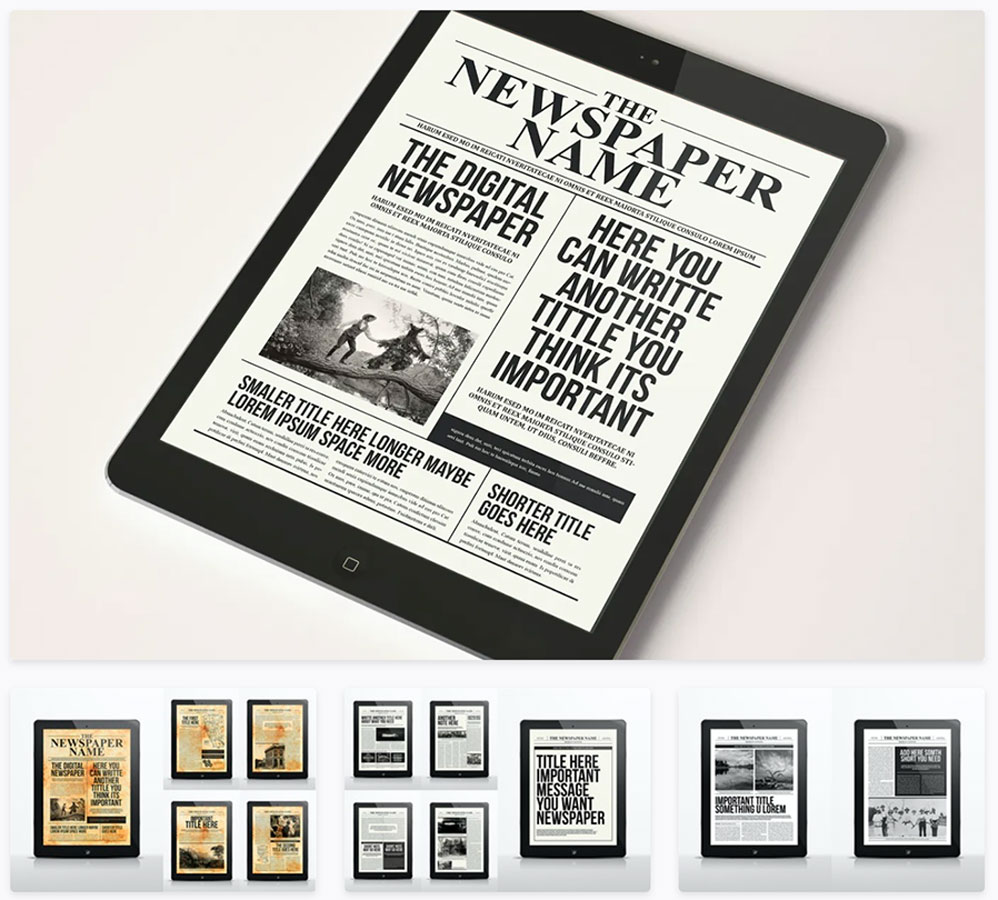 Digital Newspaper InDesign Template