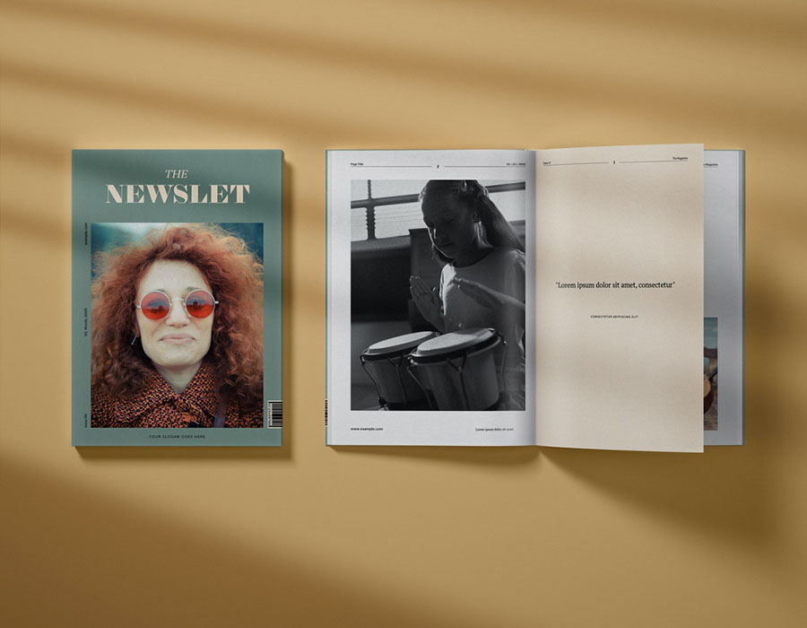 Modern Music Magazine Layout