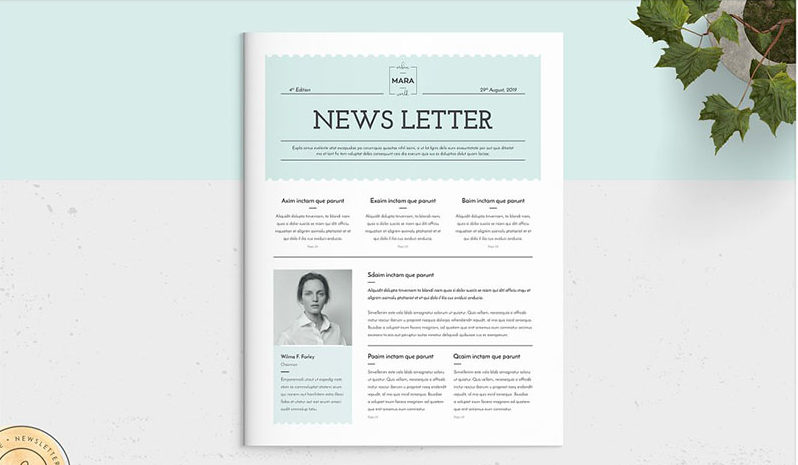 Contemporary Newsletter Template Contemporary Newsletter Template