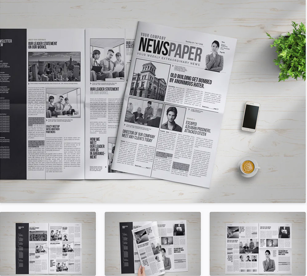 InDesign Newspaper Template