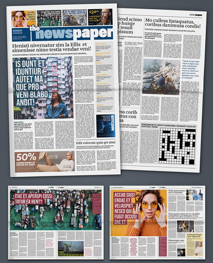Modern Newspaper Design Layout