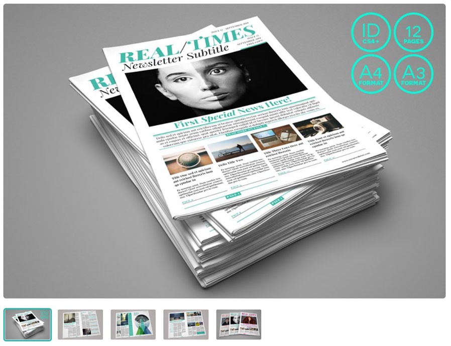 Multiformat Newspaper Template